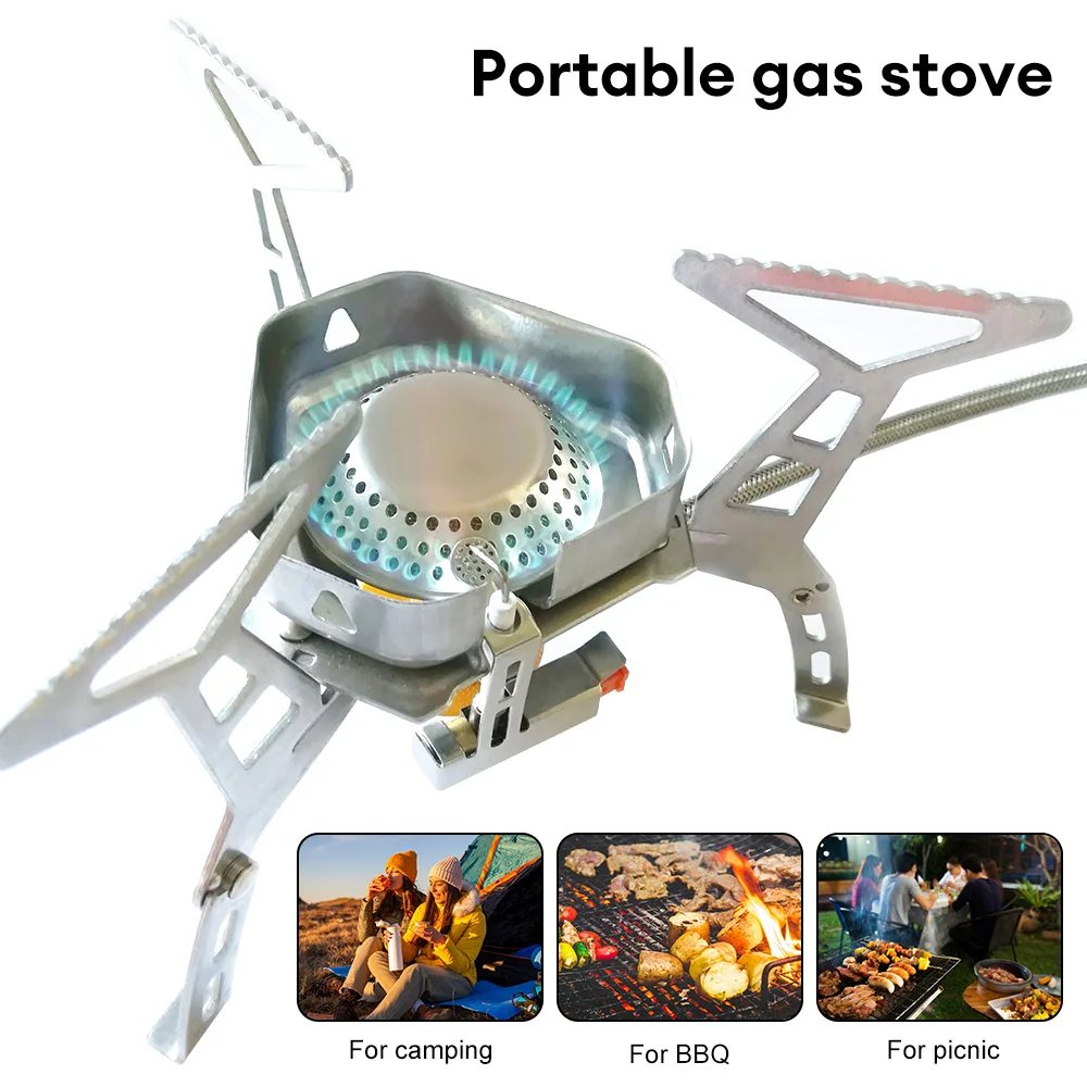 

Camping Stove Portable Backpacking Powerful Outdoor Burners Windproof Stove For Outdoor Hiking Picnic Emergency