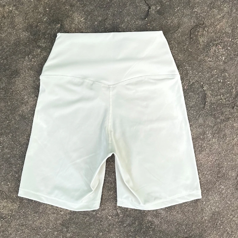 Luluwomen Sports Yoga Shorts High Waist Tight Hip Lift Fitness Running High Quality Nylon Quick Drying Breathable Shorts