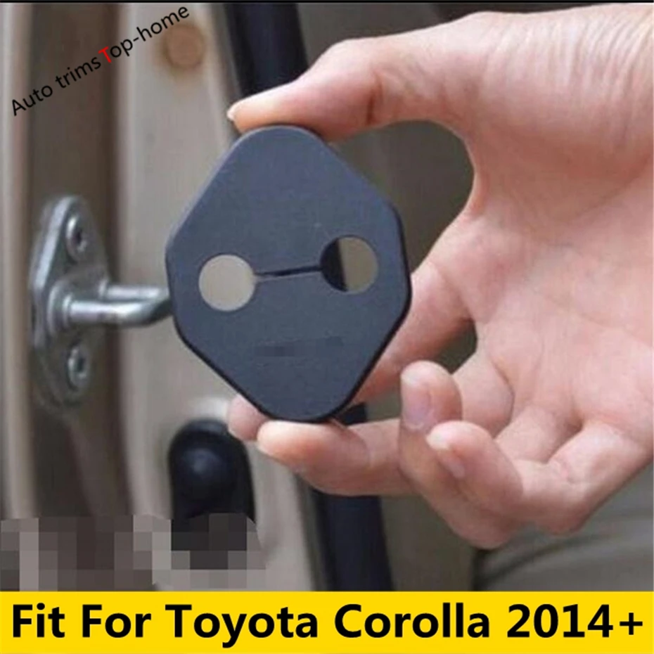 

Accessories For Toyota Corolla 2014 - 2020 Door Lock Buckle Cover Pad Guard Plastic Protective Cover Kit Trim Interior