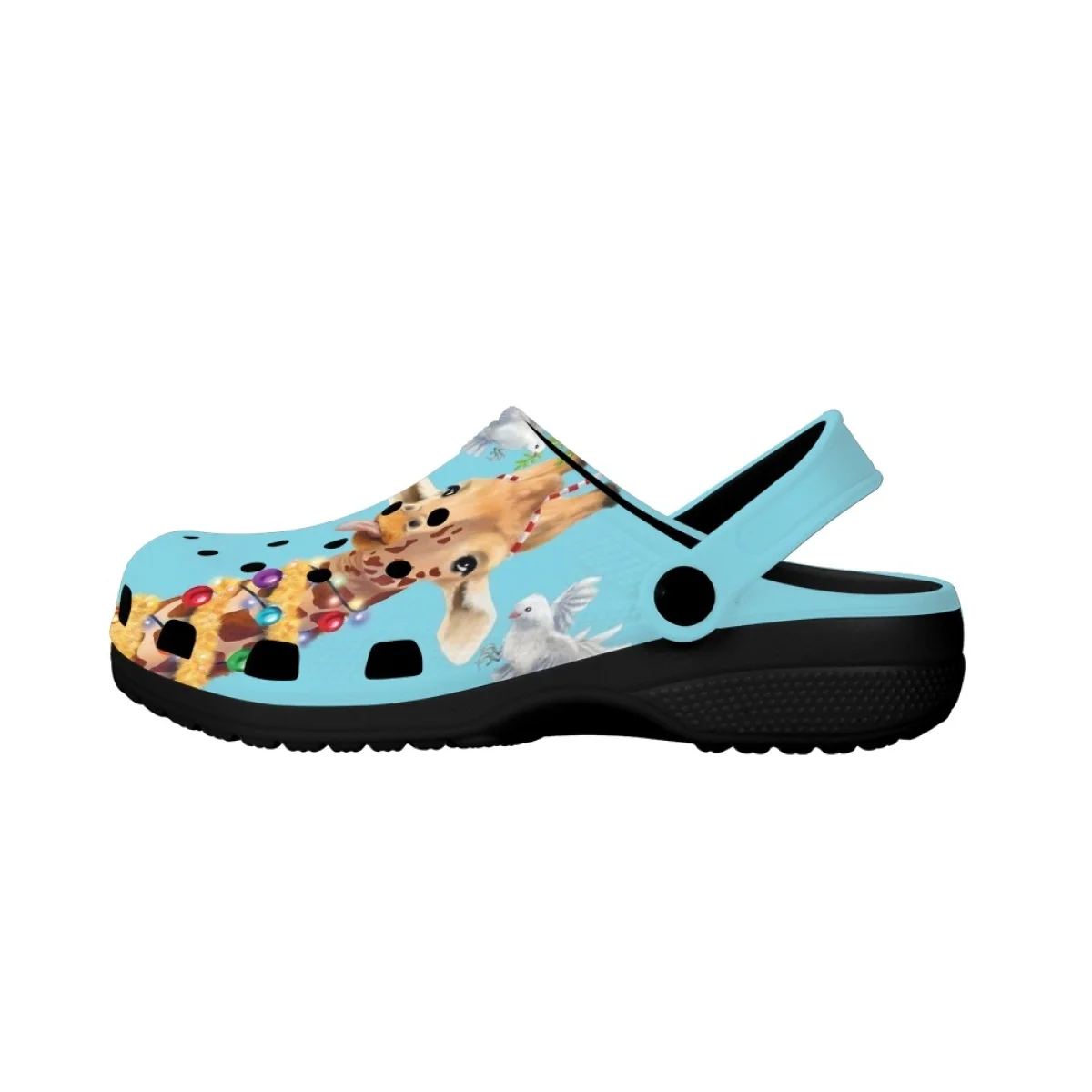 Nopersonality Giraffe 3D Printing Women's Summer Sandals Breathable Flat Bottom New Adult Slippers Home Casual Wearable Chanclas