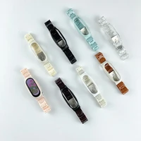 candy color resin strap for amazfit mi band 7 macaron replace wrist bracelet for miband 6 5 4 3 smartwatch watchband accessories