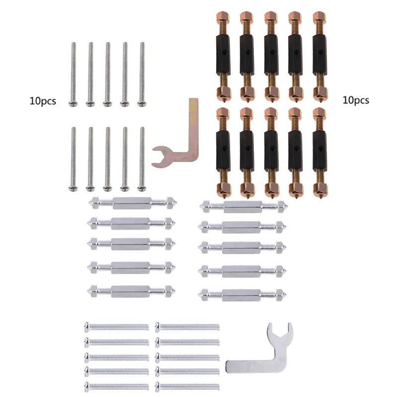 

20 Pairs 86 Type Wall Switch Cassette Lower for CASE Damage Repair Tools Adjustable Length Bracket Rod Lever Insulation Metal