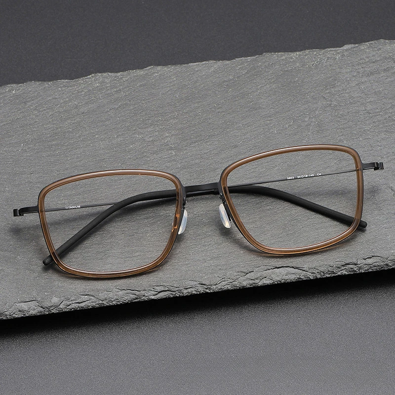 Данияский бренд дизайнерские легкие квадратные титановые большие очки для