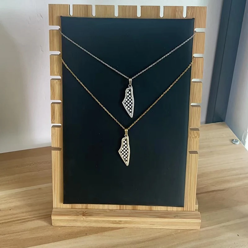 Ожерелье с кулоном в виде мечети Аль Акса из нержавеющей стали позолоченное 18