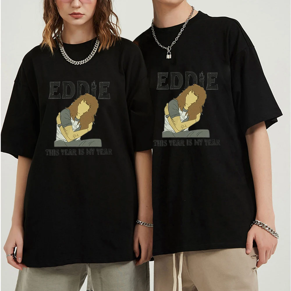 

Oversized T-shirts Season Hellfire Club Eddie Munson T-shirts for Men Clothing Eddie Munson Merch Overiszed Tshirt