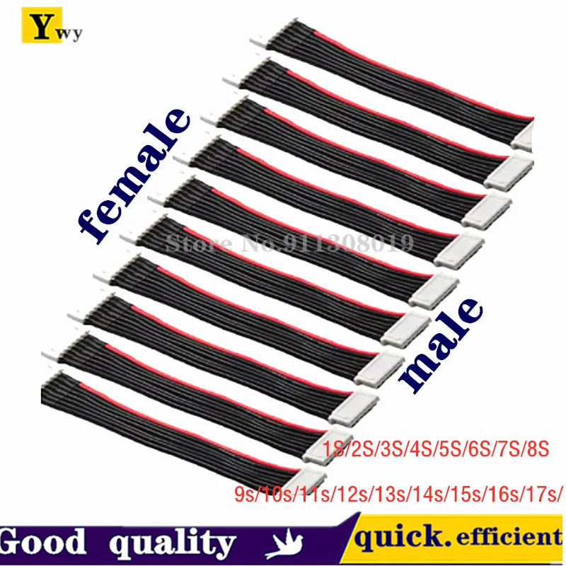 

Модель самолета, литиевая батарея, сбалансированный зарядный кабель, зарядное устройство 1S-17S, силиконовый кабель 20AWG, 20/30/50 см, мужской, женский, двусторонний