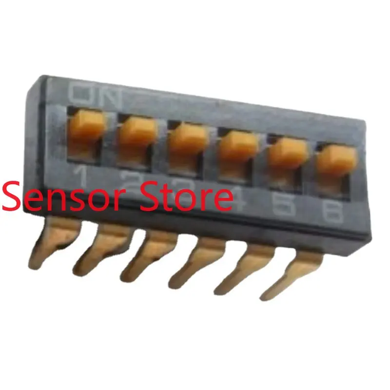 

10PCS Inline 6P Dial Switch 6-position Keyboard Type Pin Pitch 2.54MM