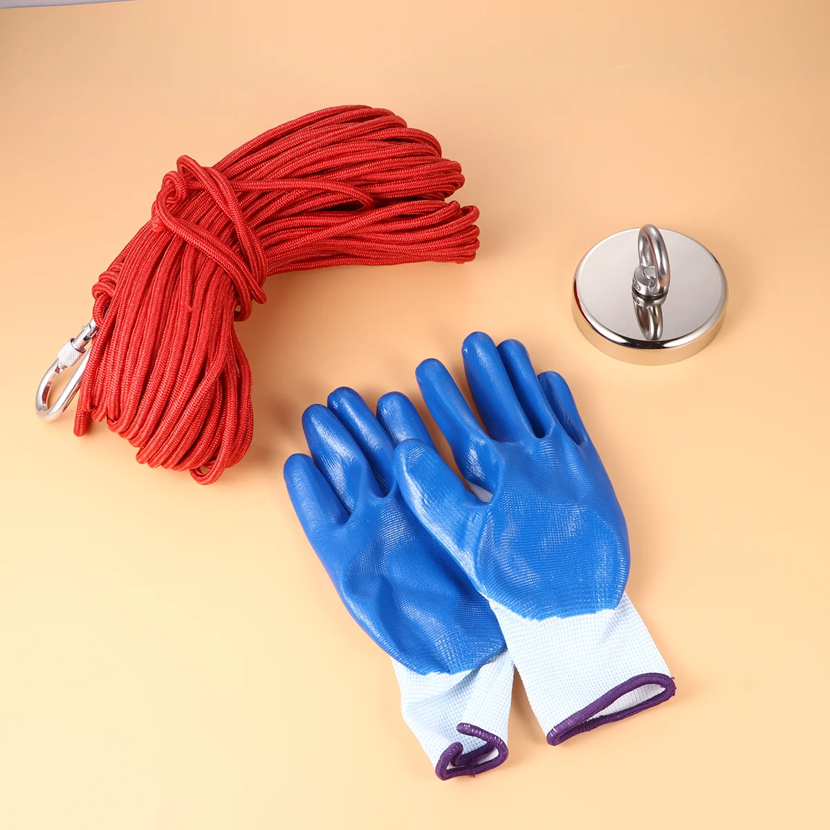 

1 Set Salvage Rope Ring Kit Magnetic Fishing Gear Set Fishing Accessory for Lake Pool River Outdoor