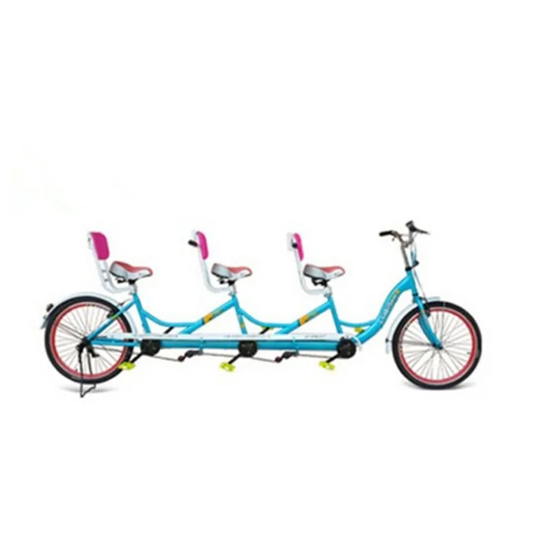 

2pcs/lot 3 Person Tandem Bike for Adults Lovers Surrey Bicycle Tourist Road Quadricycle Bikes Sightseeing Bicycle with Canopys