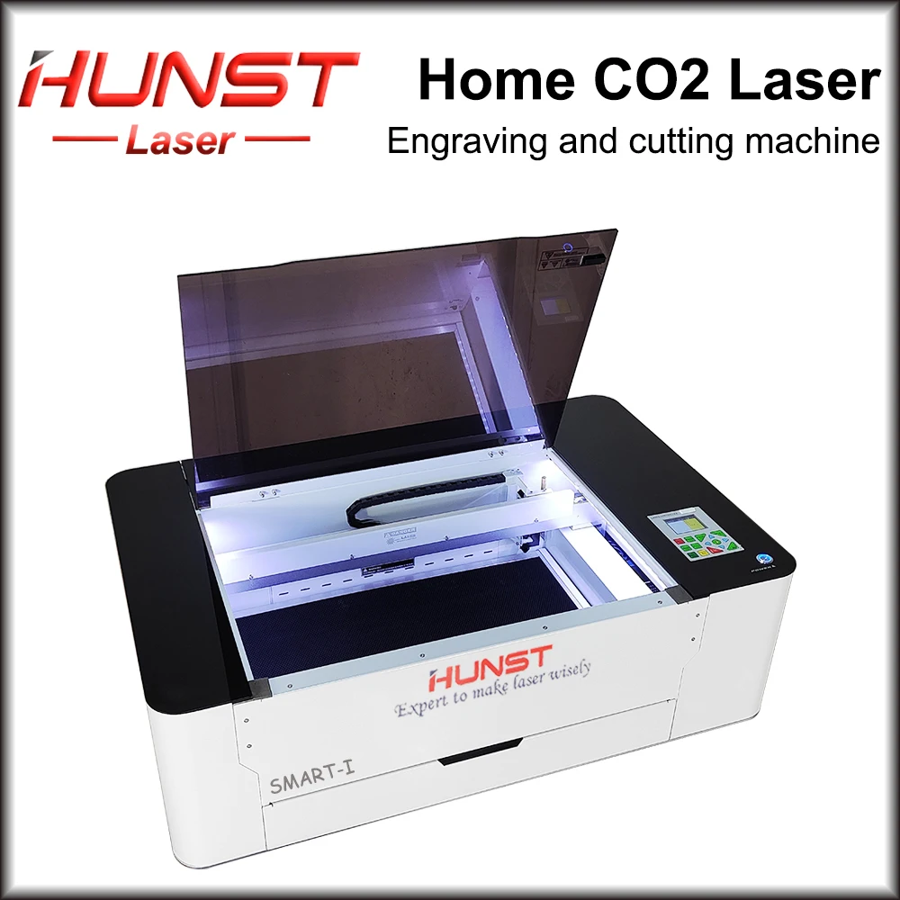Лазерный режущий станок HUNST SMART-I Co2 настольный 3d лазерный принтер для фанеры