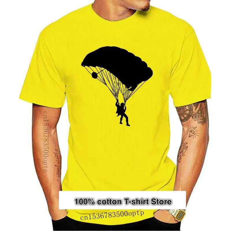 

Camisetas de paracaidismo para hombre, camisas de algodón para saltar, 100% jóvenes
