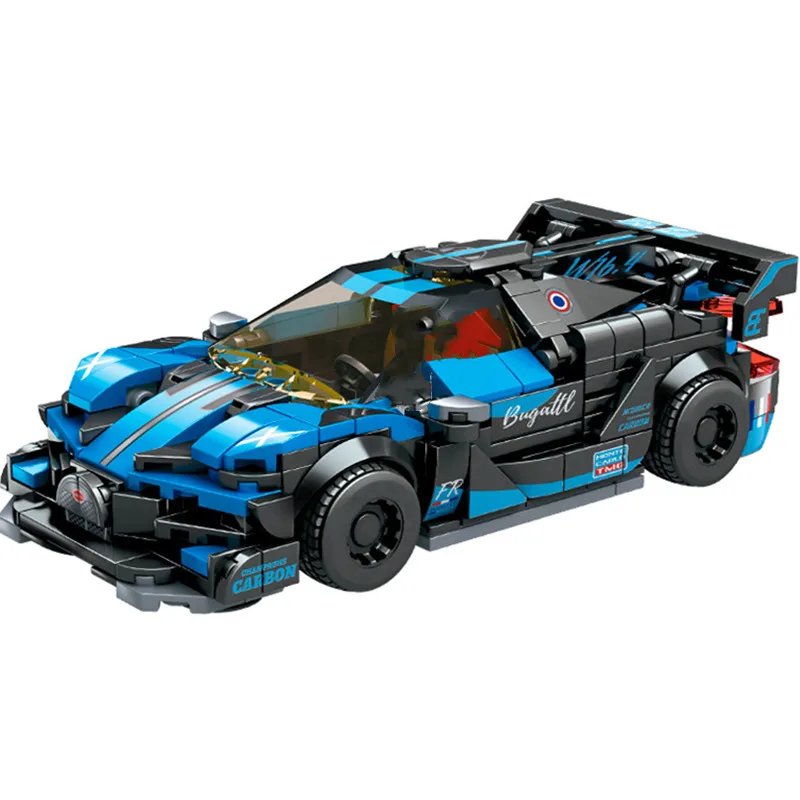 

Новинка 2022, гоночный автомобиль серии чемпионов MOC Speed v-e-yr-on, знаменитый суперкар, спортивные строительные блоки, кирпичи, наборы, Классическ...