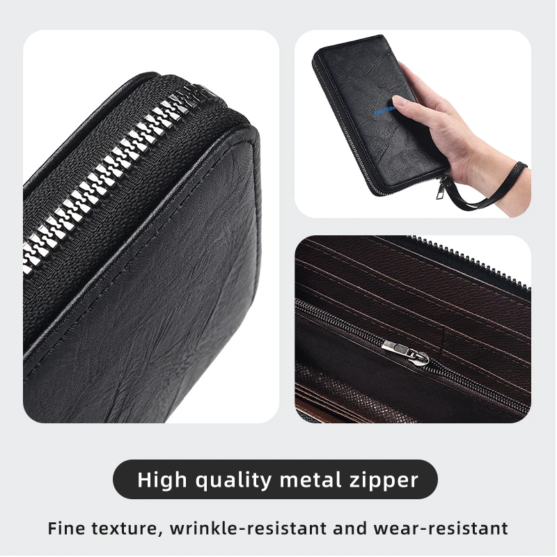 Мужской Длинный кошелек с логотипом автомобиля вместительная ручная сумка