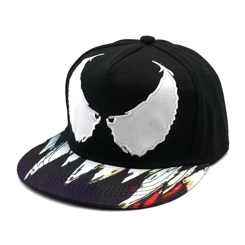 

Movie Superhero Venom Cosplay Hat Baseball Cap Adult Unisex Embroidery Hat Adjustable Costume Accessory Prop