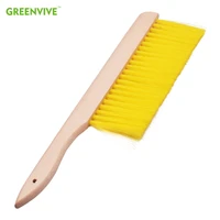 cleaning brushes beech wooden yellow nylon hair bee brushes soft brush good for bees beehive hair brush beekeeping equipment