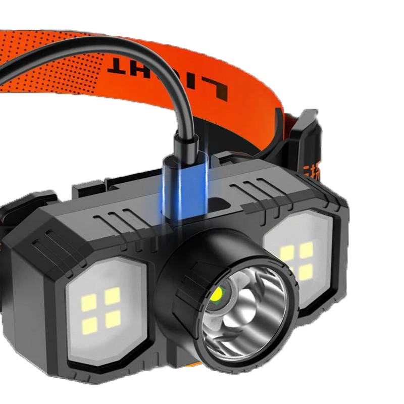 

Usb Rechargeable Led Powerful Headlamp Flashlight Super Bright Headlight Fishing Torch Portable Lantern Head Lamp 18650 Battery