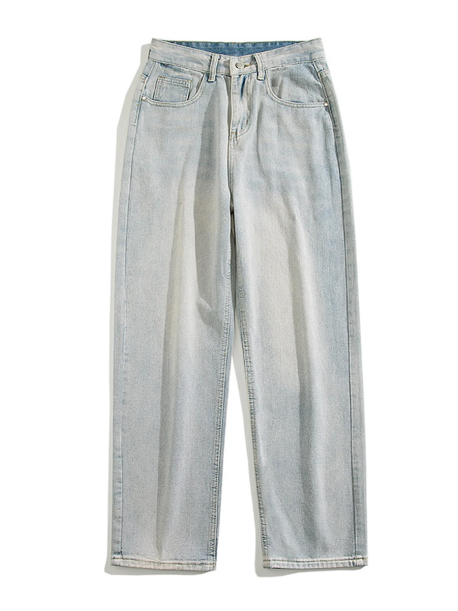 Four Seasons Men's Tie Dye Y2K Jeans High Street Straight Wide Leg Pants Fashion Streetwear Ins Hot Selling Men's Denim Pants