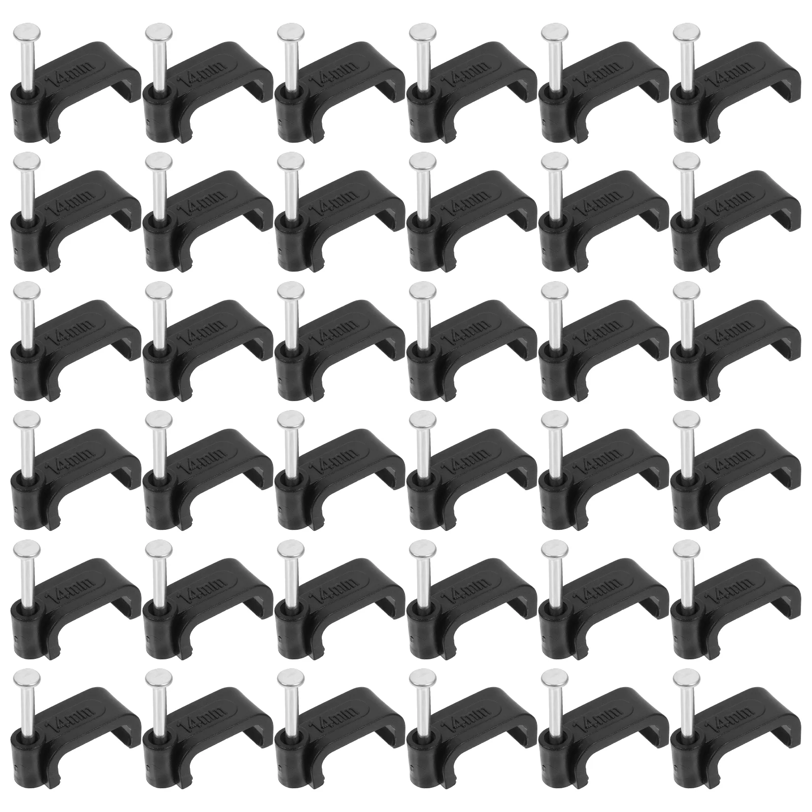 

100 Pcs Nail Goue Pex Tubing Pipe Support Cord Holders Round Cable Fixing Tie Steel Saddle Clamp Stand J- Hook Half