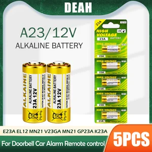 5 Stück a23 23a 12V Alkali batterie 23ga a23s e23a el12 mn21 v23ga