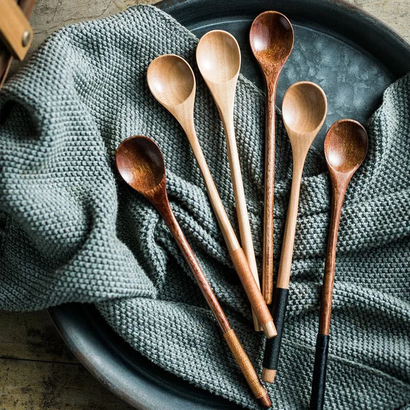 6 шт. деревянные чайные ложки