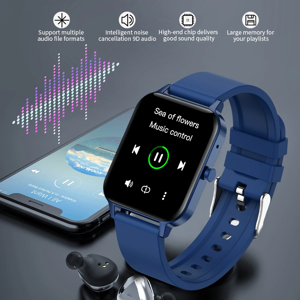 

Smart Watch MX7 Multifunction Health Monitoring Waterproof for Swimming Sports Smartwatch 1.69inch HD Screen