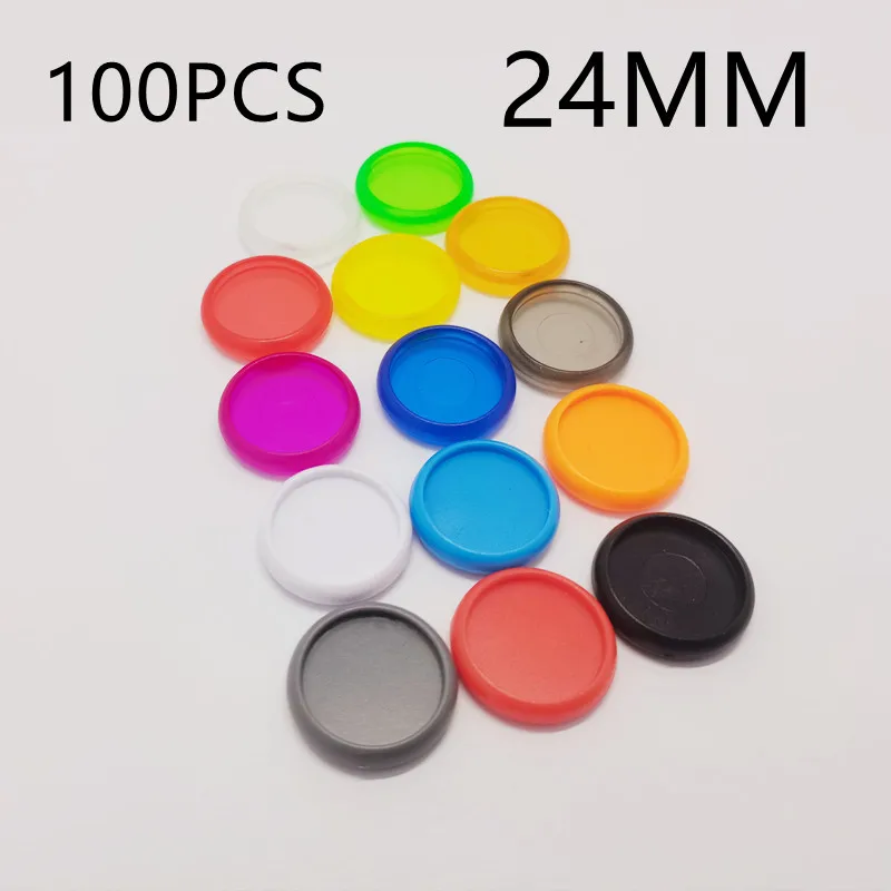 

100PCS24MM solid frosted plastic mushroom hole binding ring buckle loose-leaf notebook with office learning binding supplies.