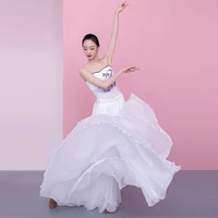 classical ballet skirt burgundy wine red white black adult ballerina swan lake dance elastic waist 90 cm long expansion tutu