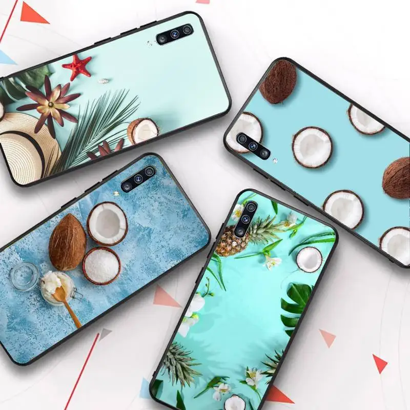 

Fruit Coconut Phone Case for Samsung A51 01 50 71 21S 70 31 40 30 10 20 S E 11 91 A7 A8 2018