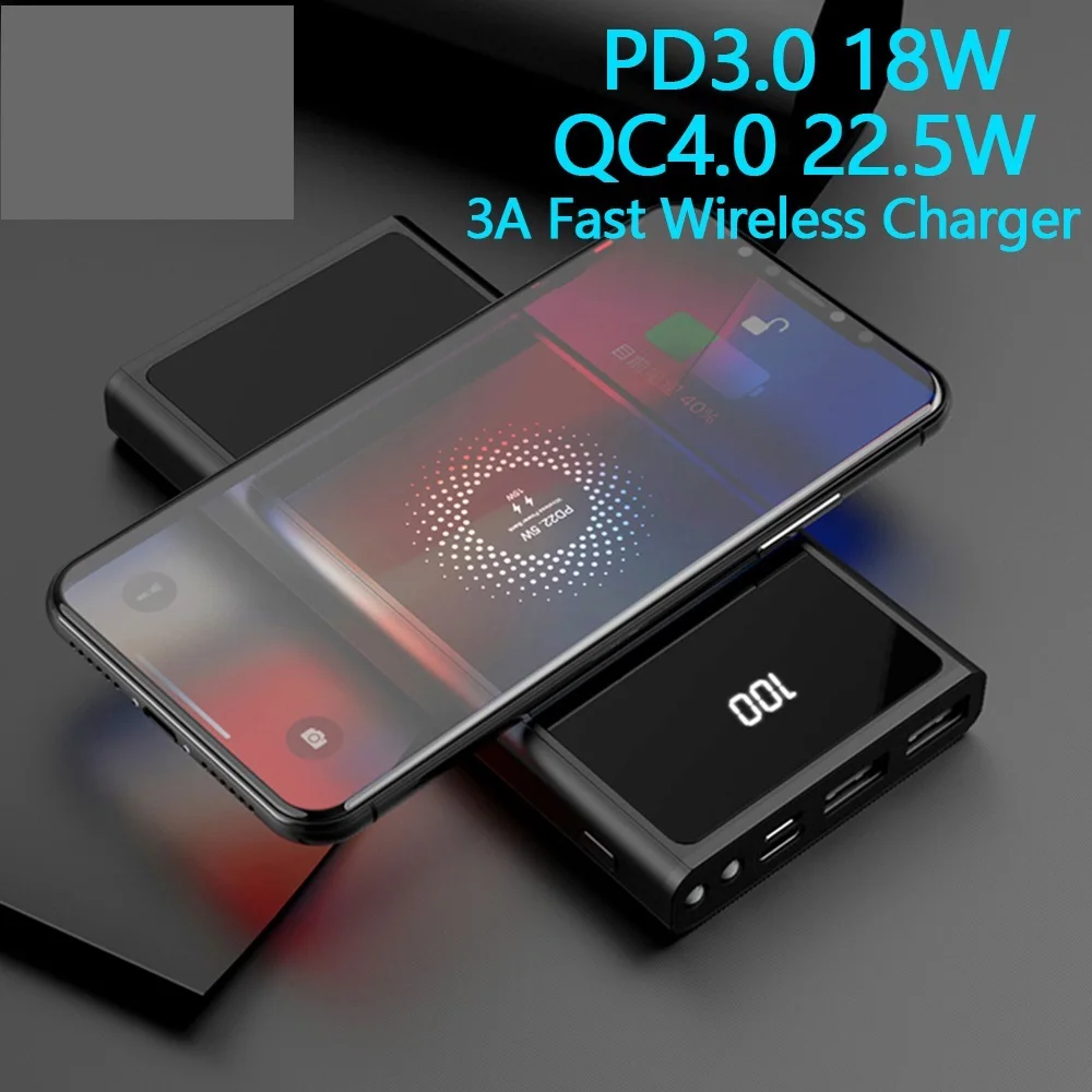 

FLOVEME Power Bank 20000mAh PD 4.0 Fast Charge Powerbank 10000mAh QC 4.0 Quick Charging External Battery Wireless Charge Bank