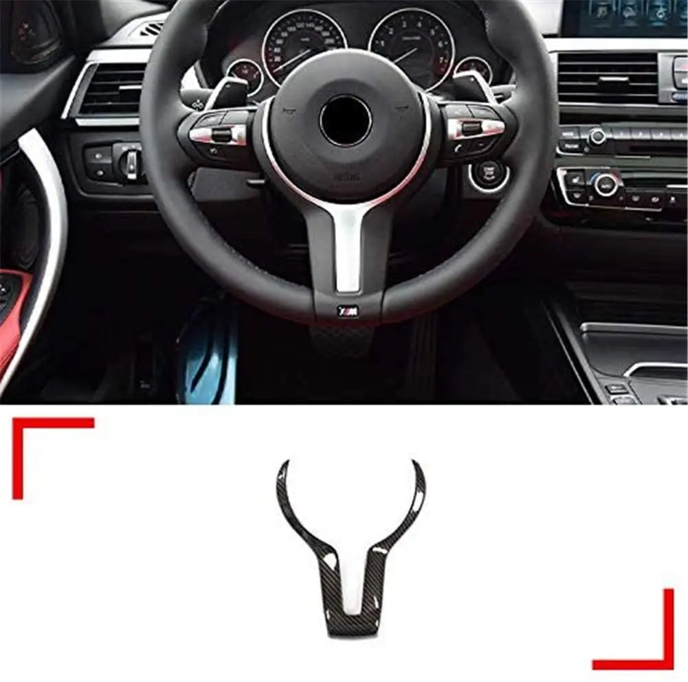 

For BMW F80 M3 F82 F83 M4 F10 M5 F06 F12 F13 M6 F15 X5M F16 X6M, ABS Plastic Steering Wheel Trim Cover