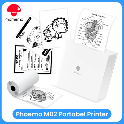 Phomemo M02 Черно-белый Термопринтер