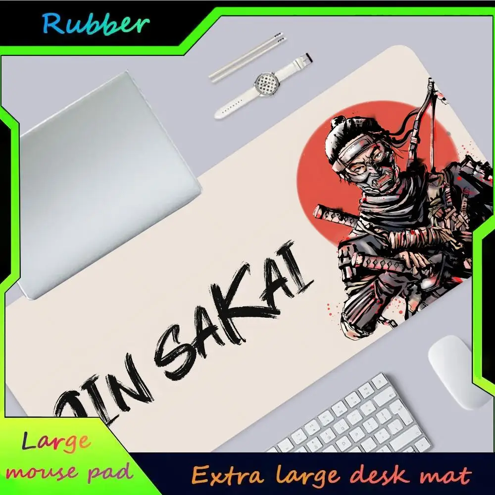 Ghost of Tsushima MINISO Mouse Pad Hot Large Game Mause Pads XL Lock Edge Size for Gamee Give gifts daughter boy brother friend