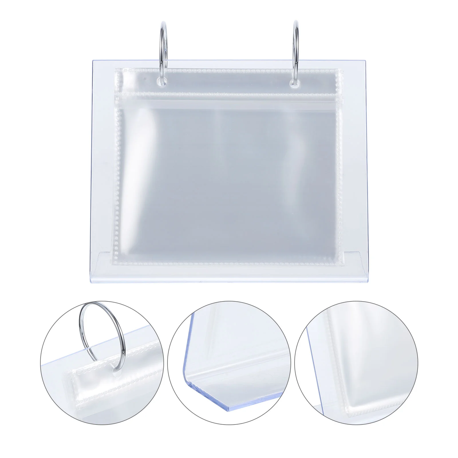 

2 Pcs Vertical Photo Album Display Book Mini Holder Scrapbook The Sign Table Desk Storage