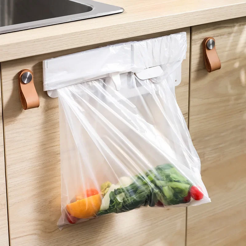 Настенный держатель для мусорного бака пластиковый шкаф дверь туалет ванная