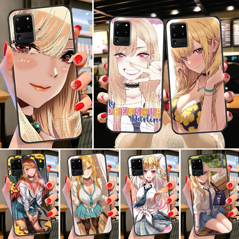 

Чехол для телефона My Dress Up, дорогой Китагава Марин для Samsung Galaxy Note 4 8 9 10 20 S8 S9 S10 S10E S20 Plus UITRA Ultra black