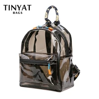 tayint middle school student transparent clear backpack waterproof cute bag for collage sports travel and daily use small bag