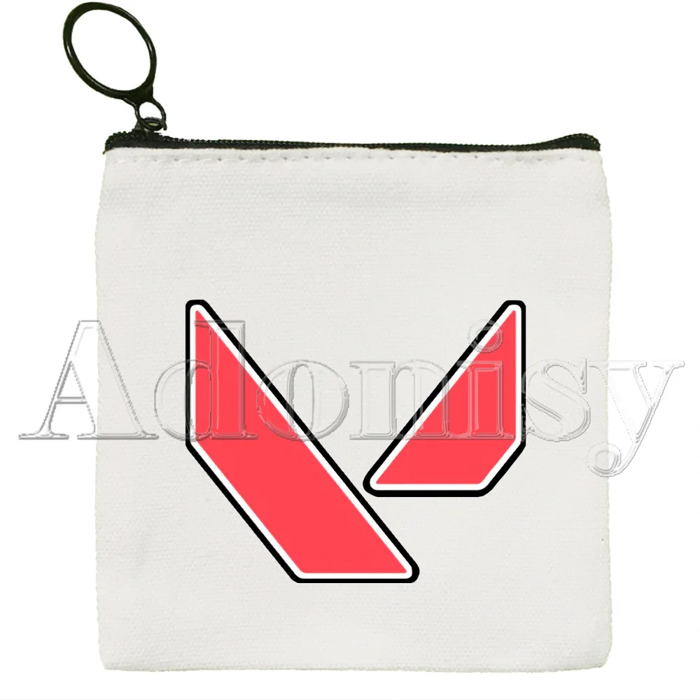 Valorant Coin Purse Vintage Mini Wallet Change Pouch Household Portable Keys Card Storage Card Bag Zipper