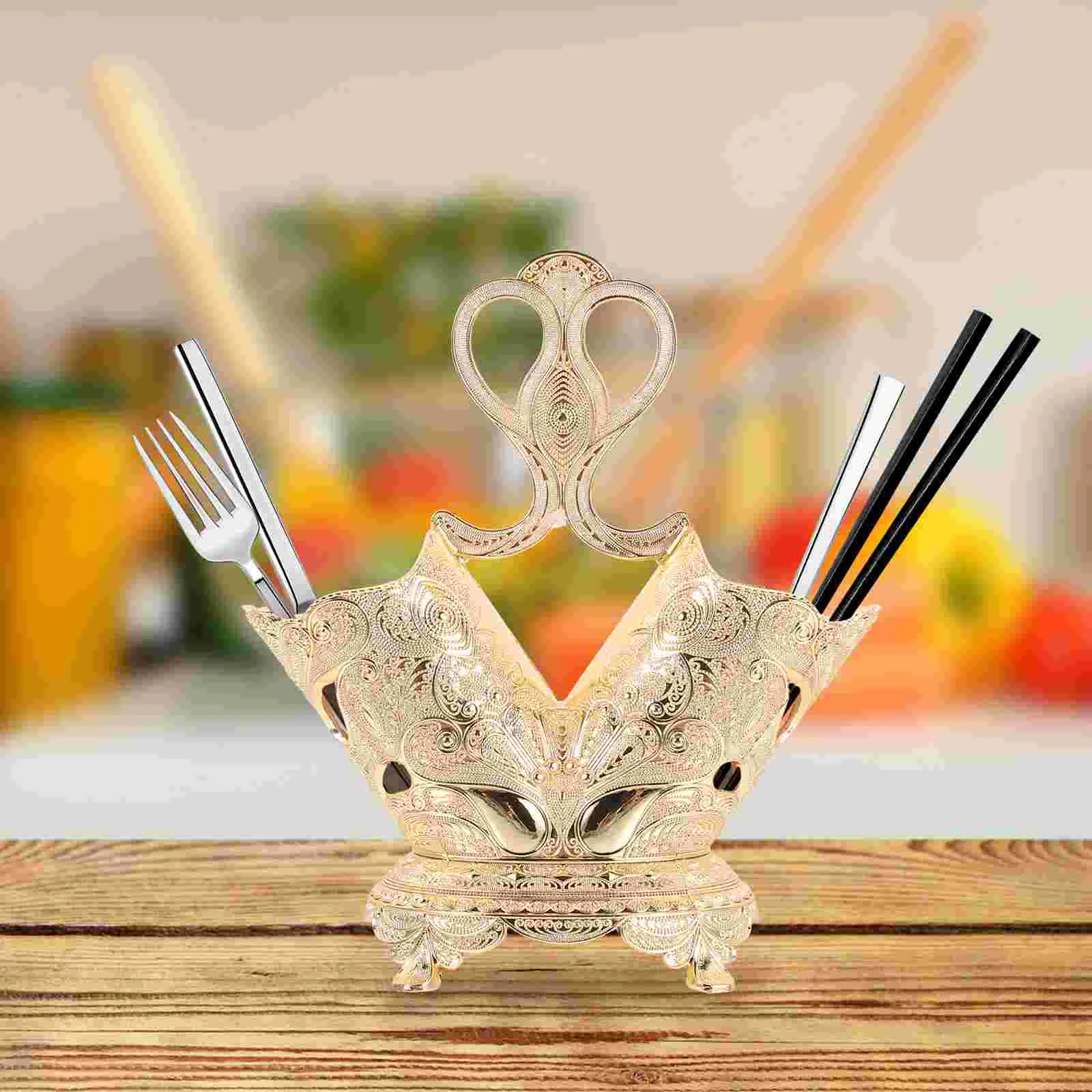 

Kitchen Supplies Chopstick Bucket Desktop Spoon Container Chopsticks Holder Drying
