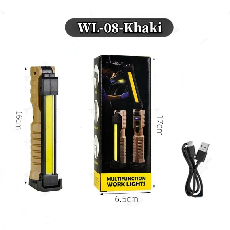 

Портативный светодиодный фонарь COB 5 режимов