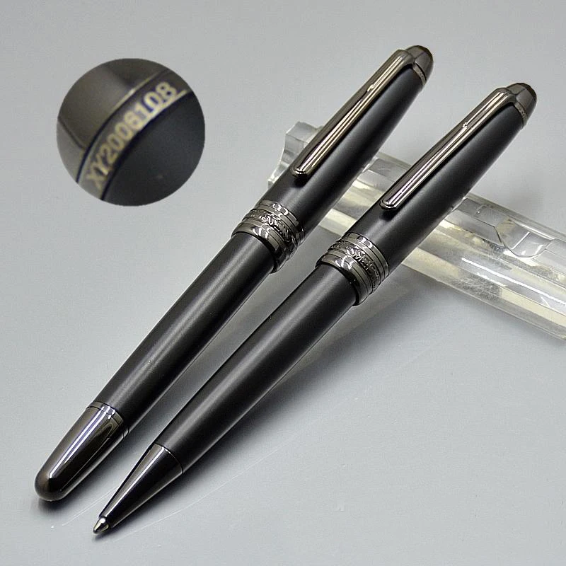 

Special edition mb mon ballpoint pen msk 163 matte black rollerball pen office supplies with numbers