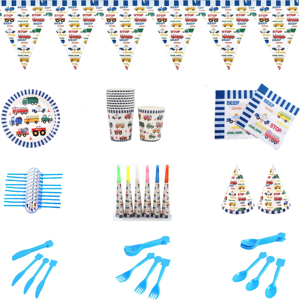 

Kids Favors Construction Engineering Vehicles Theme Birthday Party or Aluminum Foil Balloon Children Birthday Party Decoration