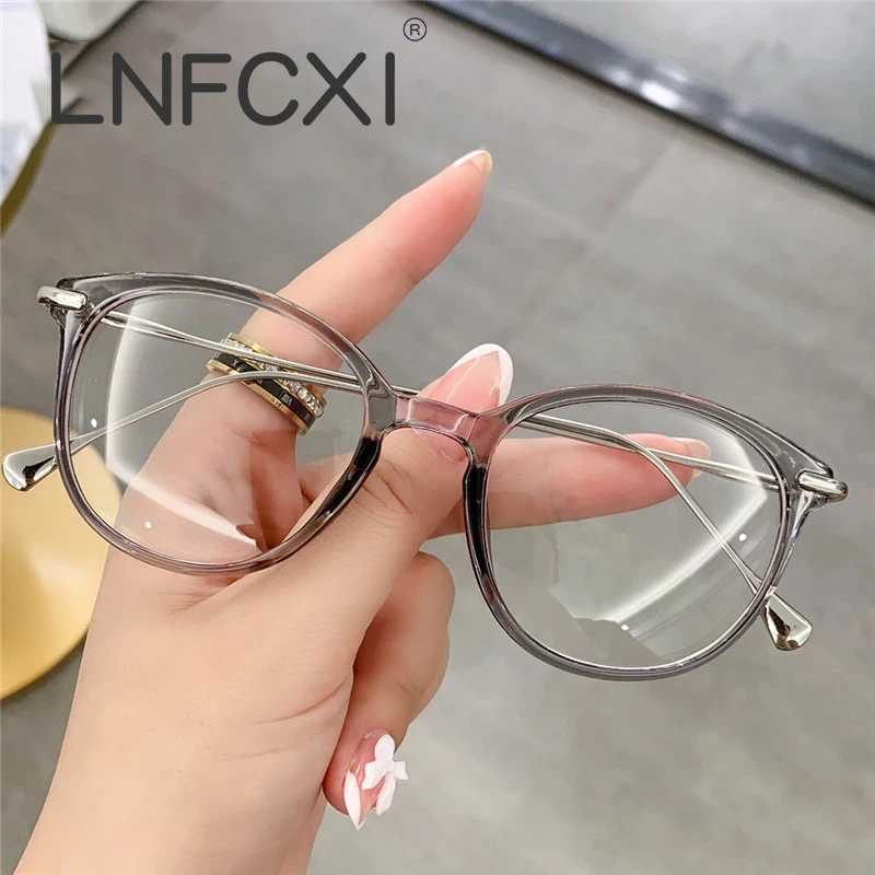 

LNFCXI Anti Blue Light Glasses Frames Multifunctional TR90 Frame Clip Men Women Fashion Computer Eyeglasses