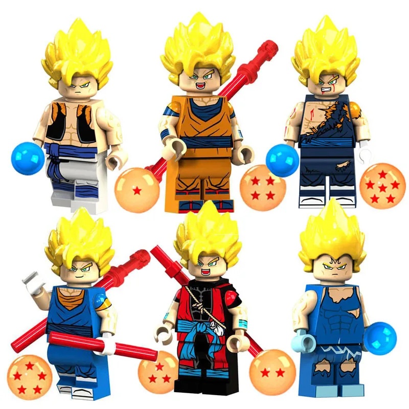 

Cartoon Anime Kawaii Dragon Ball Son Goku Educational Building Blocks Action Figures Puzzle Children Assembly Toy Birthday Gifts