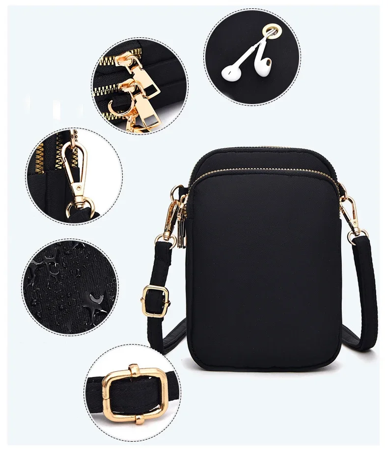 Повседневная женская сумка-кошелек сумка из ткани Оксфорд сумки через плечо