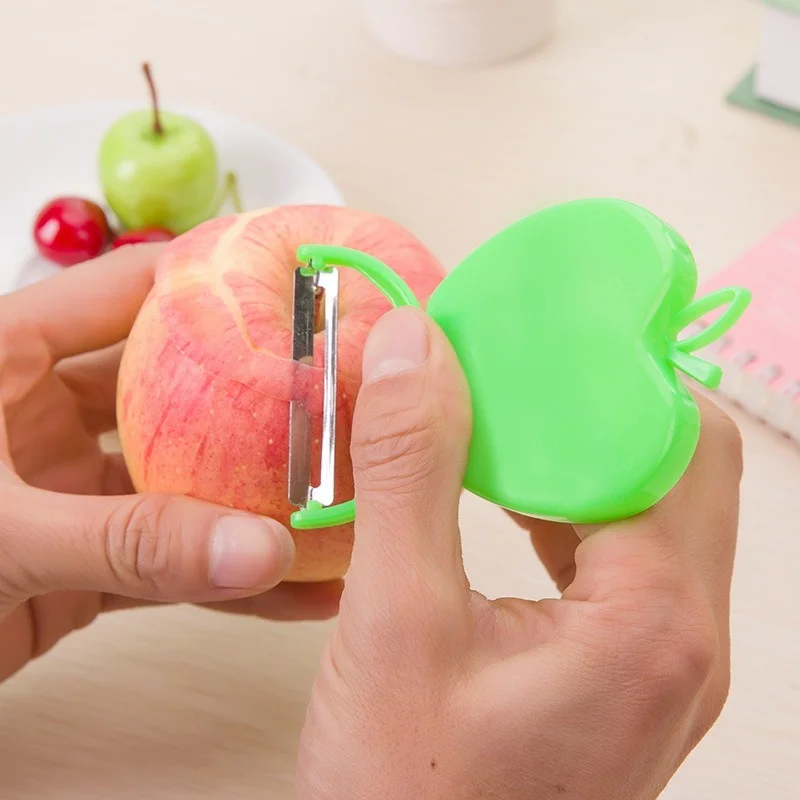 

Stainless steel Plastic Mini Cheap price Apple shape Fruit Peeler
