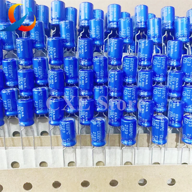 20 шт. электролитические конденсаторы RE3 10V220UF объем 220x11 мм