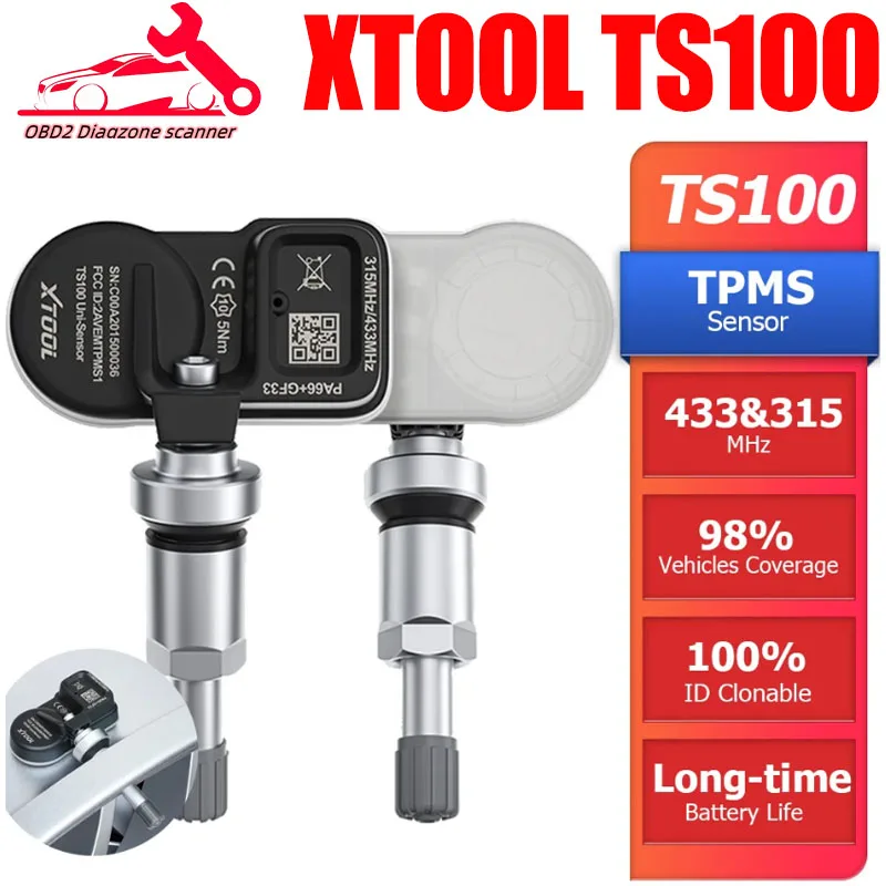 Программатор шин XTOOL TS100, 433 МГц, 315 МГц, TPMS TP150 IP819TP