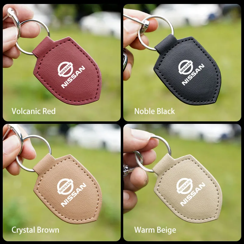 

Car Key Chain Exquisite Leather Simple And Practical Small Pendant For Nissan Y62 X-trail Juke Note Teana Y61 Leaf Versa J11 J10