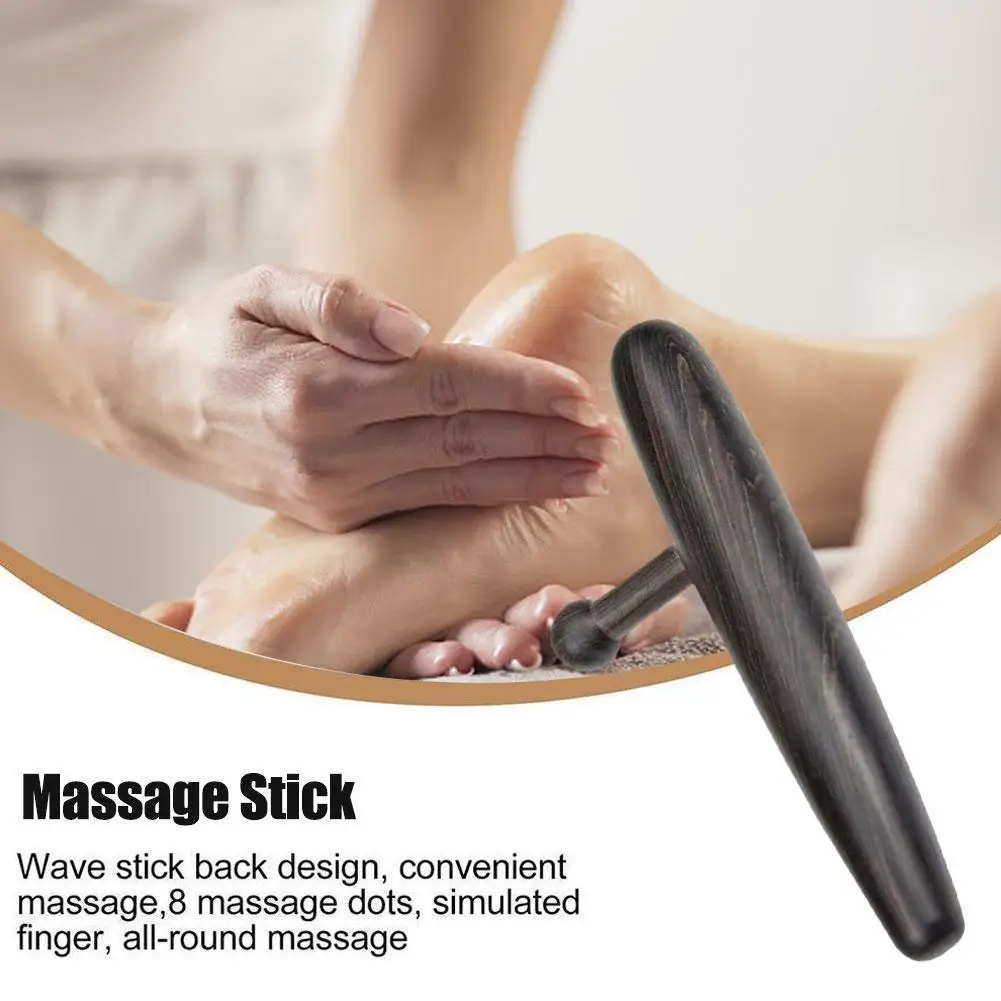 

1pc Wooden Acupuncture Massage Stick Wood Foot Relaxation Shiatsu Tools Therapy Reflexology Massager Acupoint V6J2