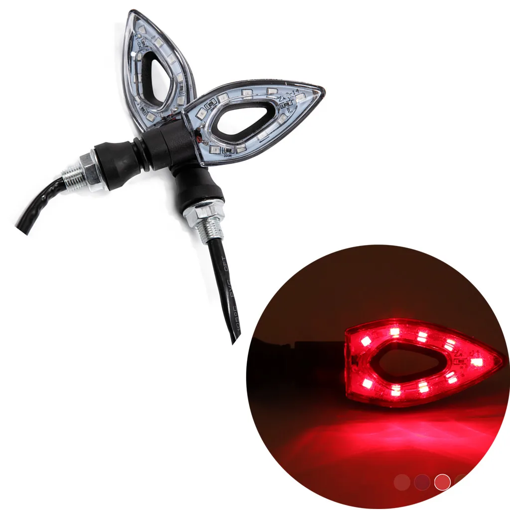 

Motorcycle Turn Signals Lights 12V Universal Motorbike Turn Signal Indicator Amber Light Lamp for Yamaha Honda Suzuki Kawasaki